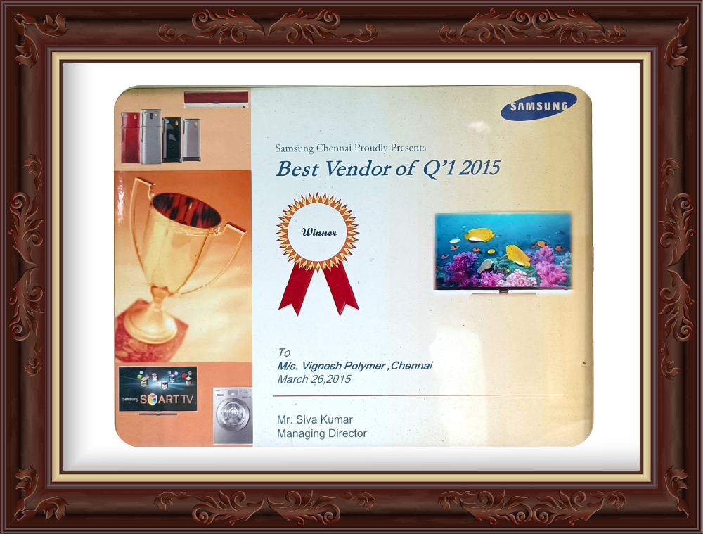 OUTSTANDING AWARD – 2015